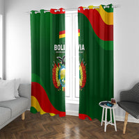 Bolivia Independence Day Window Curtain Coat Of Arms Libre Y Soberana Heritage Art Broken Chains