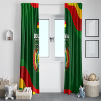 Bolivia Independence Day Window Curtain Coat Of Arms Libre Y Soberana Heritage Art Broken Chains