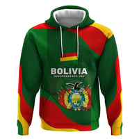 Bolivia Independence Day Zip Hoodie Coat Of Arms Libre Y Soberana Heritage Art Broken Chains