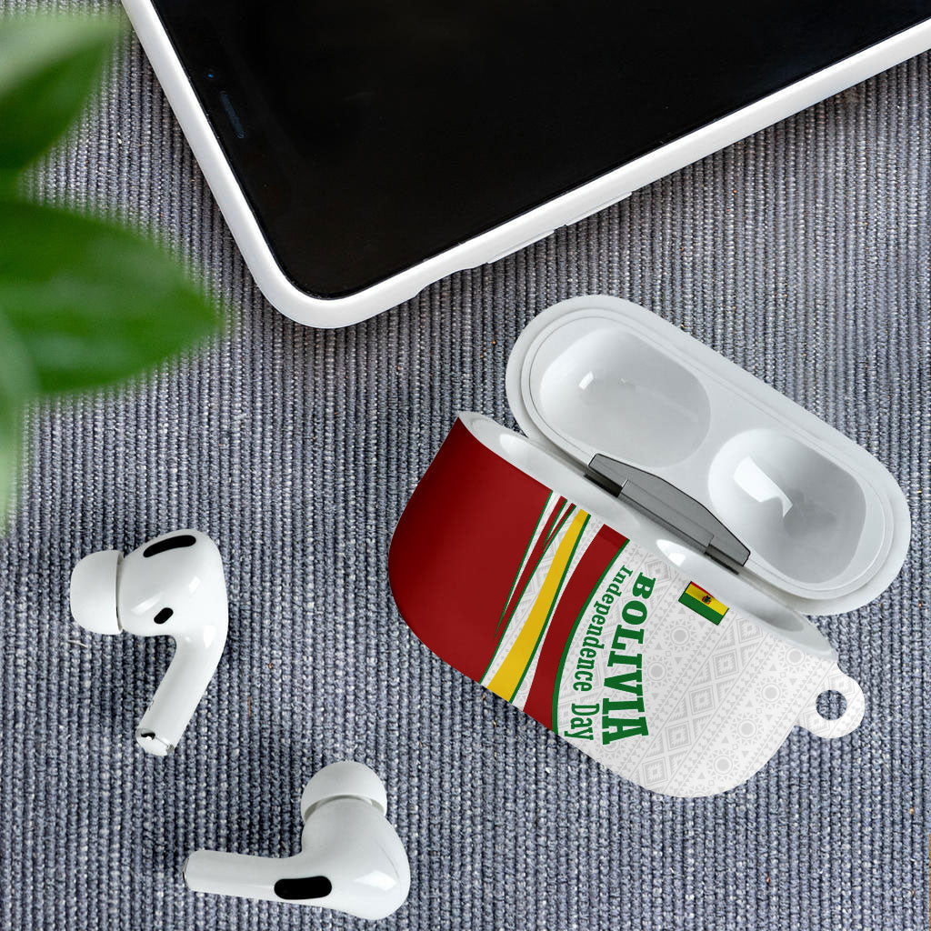 Bolivia Independence Day Map Flag AirPods Case Freedom Heritage National Coat Of Arms Accents