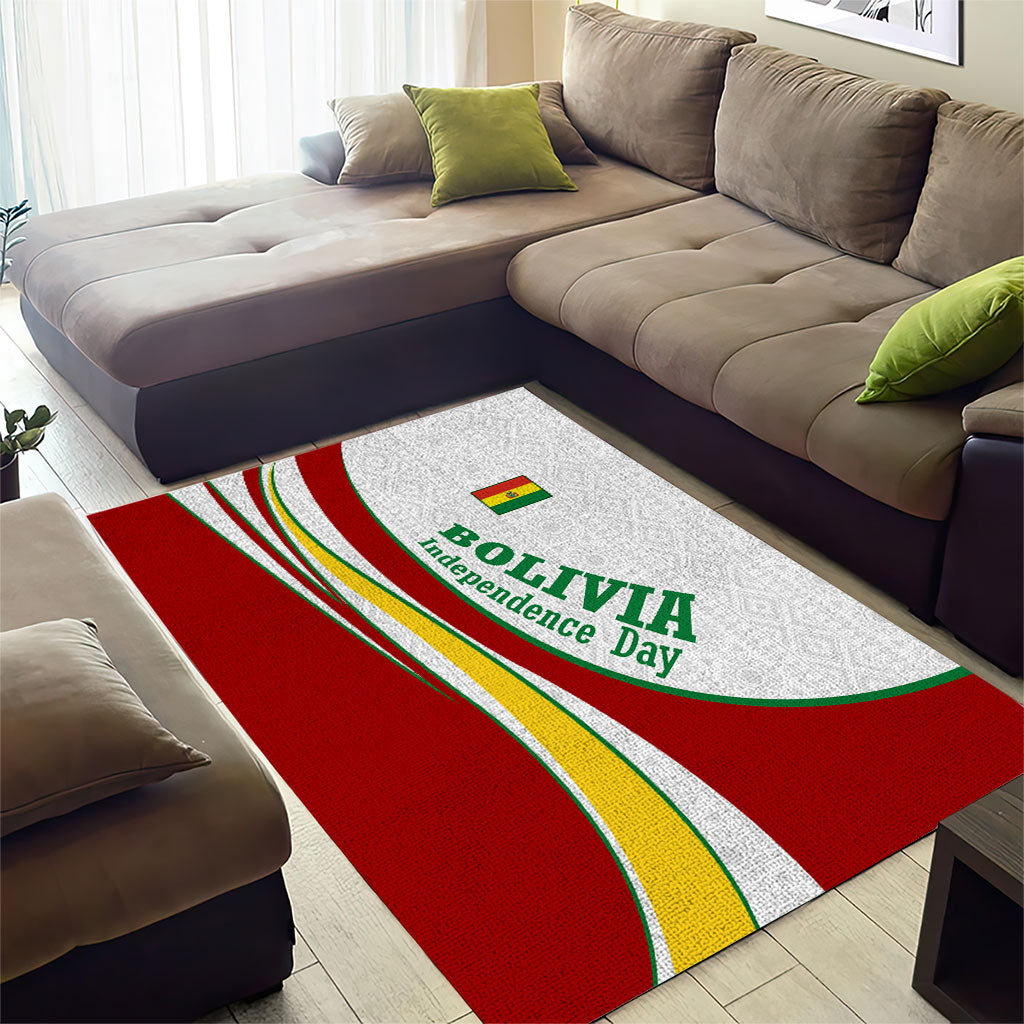 Bolivia Independence Day Map Flag Area Rug Freedom Heritage National Coat Of Arms Accents