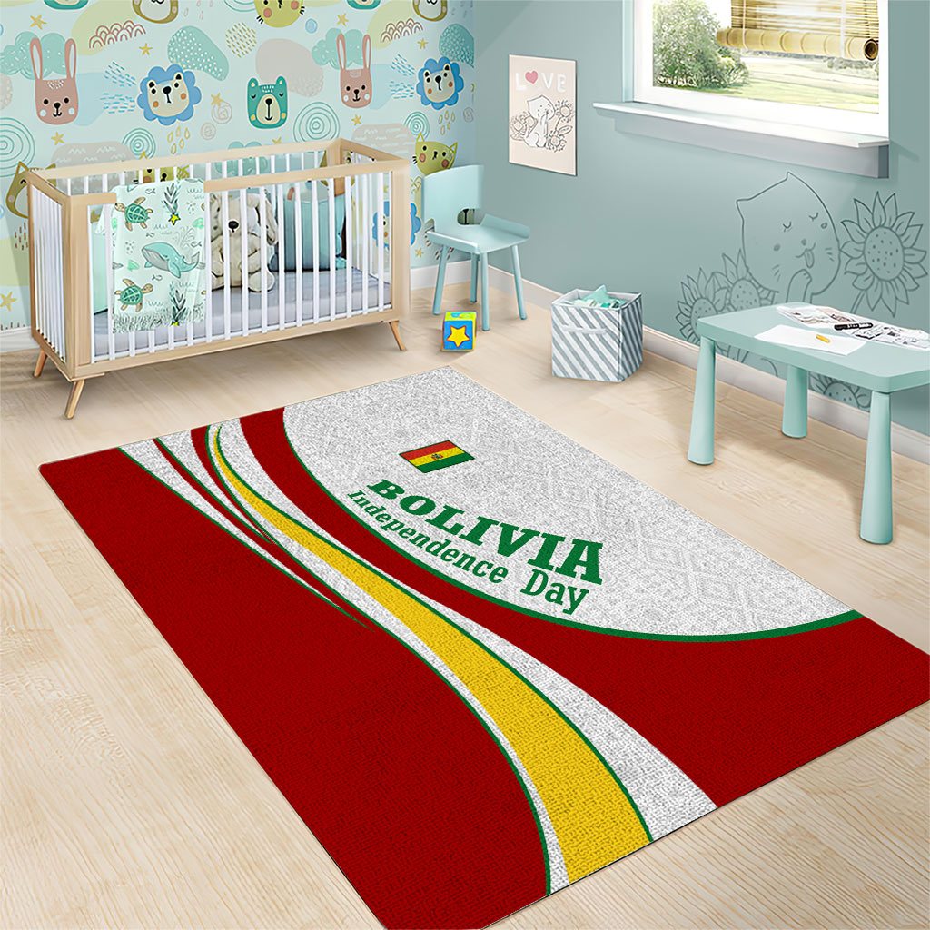 Bolivia Independence Day Map Flag Area Rug Freedom Heritage National Coat Of Arms Accents
