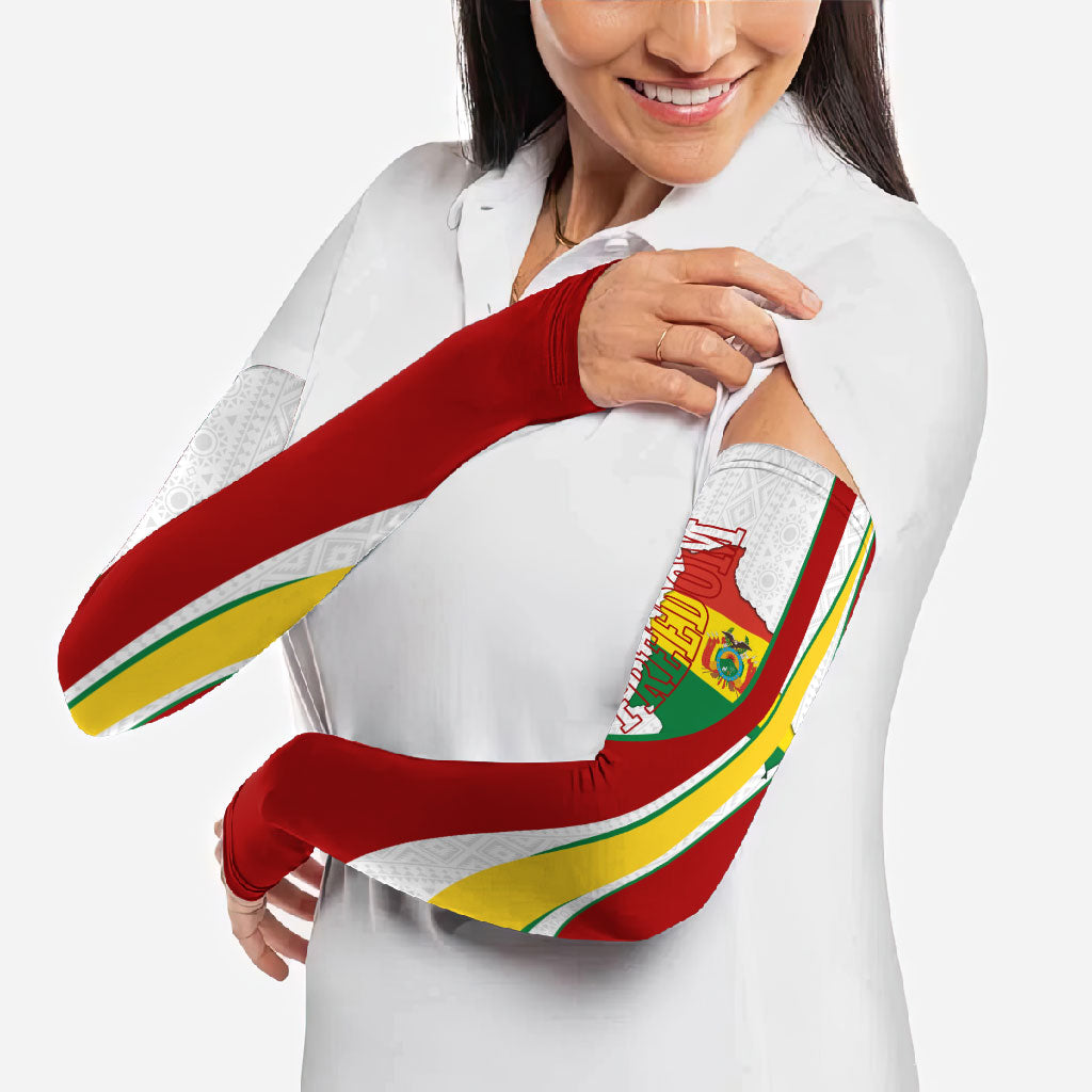 Bolivia Independence Day Map Flag Arm Sleeves Freedom Heritage National Coat Of Arms Accents
