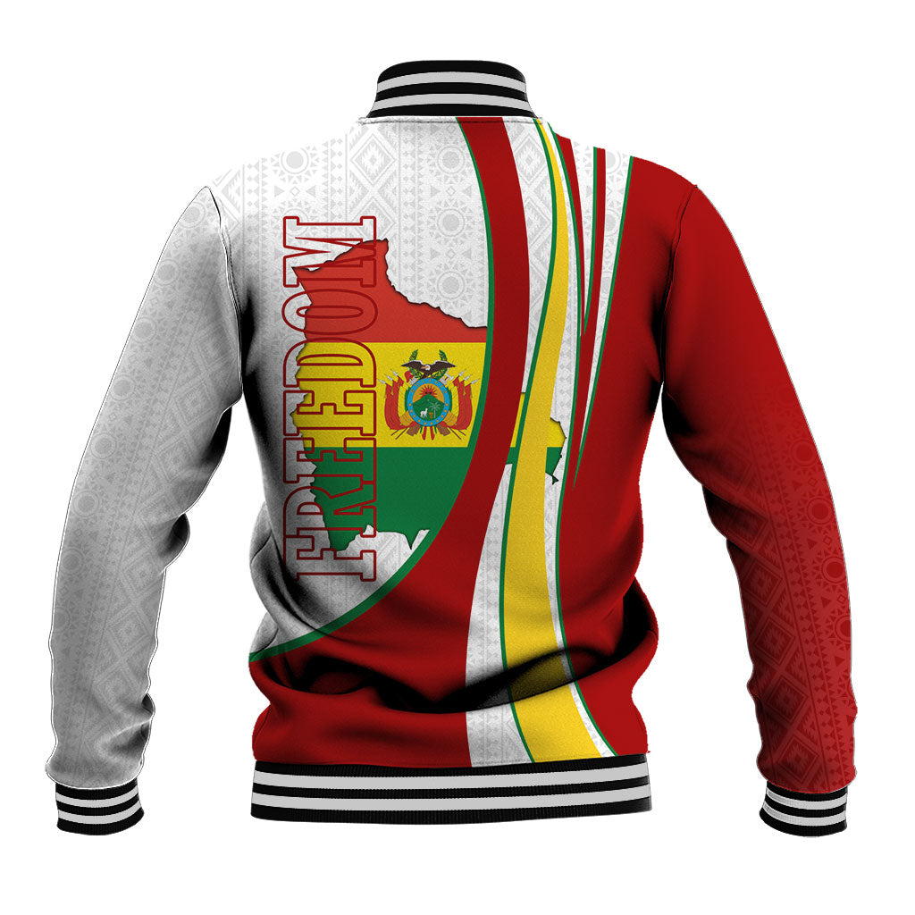 Bolivia Independence Day Map Flag Baseball Jacket Freedom Heritage National Coat Of Arms Accents