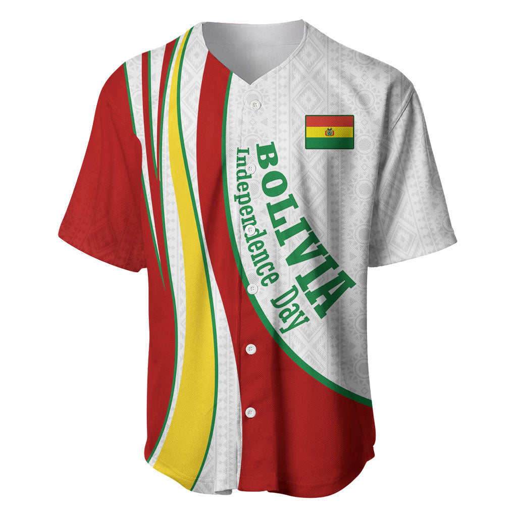 Bolivia Independence Day Map Flag Baseball Jersey Freedom Heritage National Coat Of Arms Accents