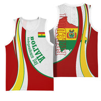Bolivia Independence Day Map Flag Basketball Jersey Freedom Heritage National Coat Of Arms Accents