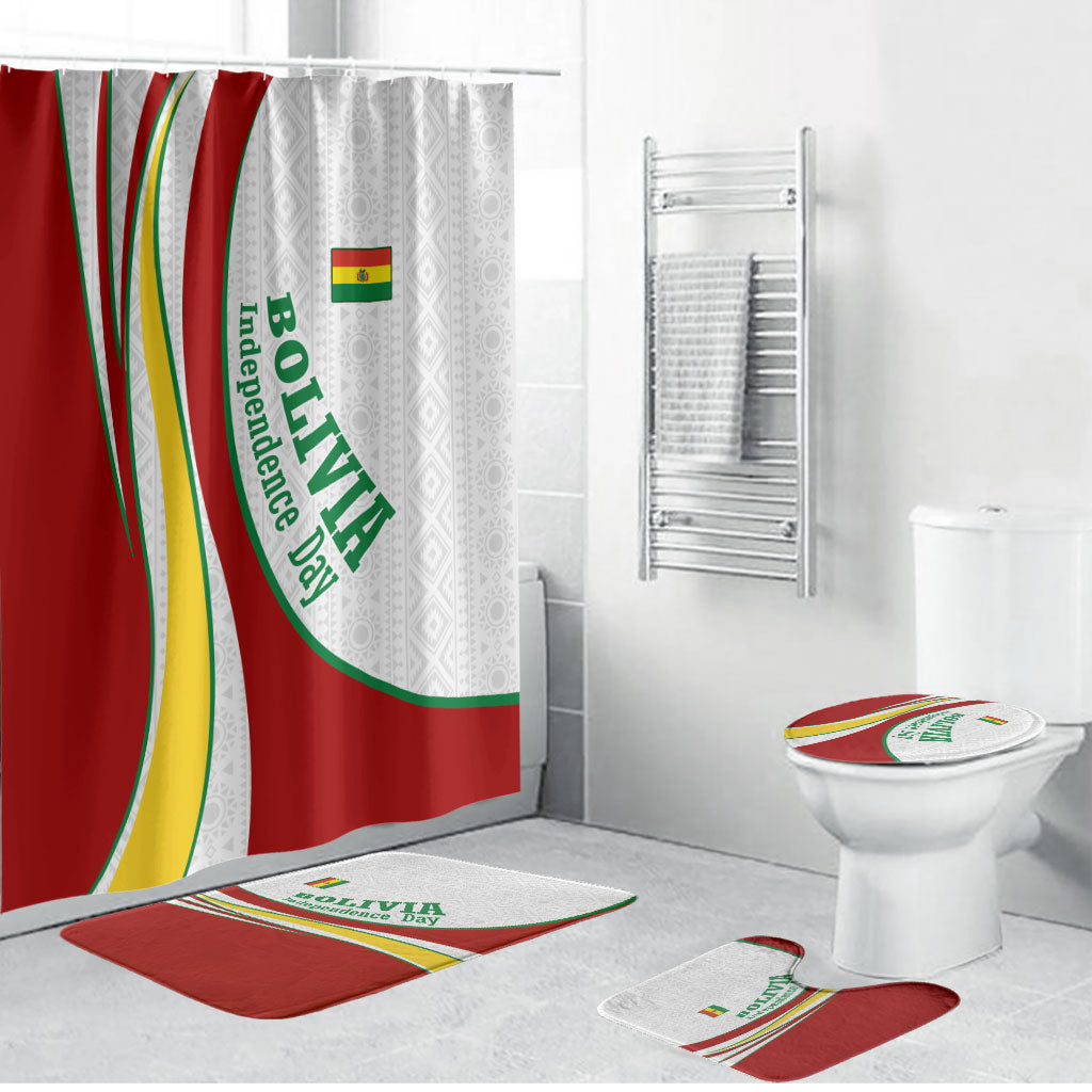 Bolivia Independence Day Map Flag Bathroom Set Freedom Heritage National Coat Of Arms Accents