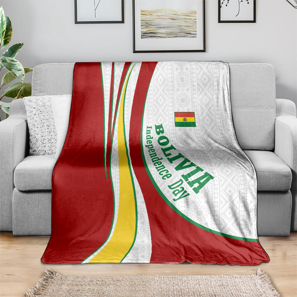 Bolivia Independence Day Map Flag Blanket Freedom Heritage National Coat Of Arms Accents