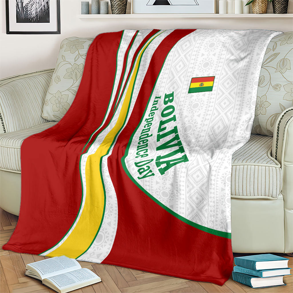 Bolivia Independence Day Map Flag Blanket Freedom Heritage National Coat Of Arms Accents