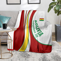 Bolivia Independence Day Map Flag Blanket Freedom Heritage National Coat Of Arms Accents