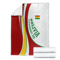 Bolivia Independence Day Map Flag Blanket Freedom Heritage National Coat Of Arms Accents