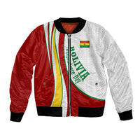 Bolivia Independence Day Map Flag Bomber Jacket Freedom Heritage National Coat Of Arms Accents