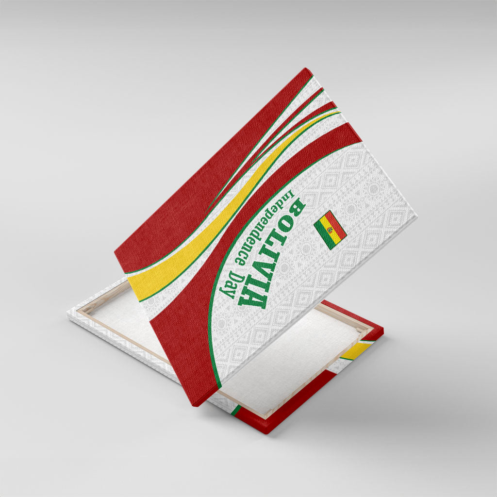 Bolivia Independence Day Map Flag Canvas Wall Art Freedom Heritage National Coat Of Arms Accents