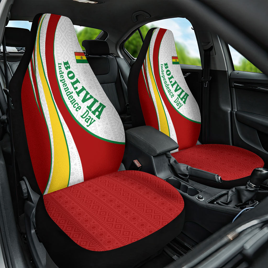 Bolivia Independence Day Map Flag Car Seat Cover Freedom Heritage National Coat Of Arms Accents