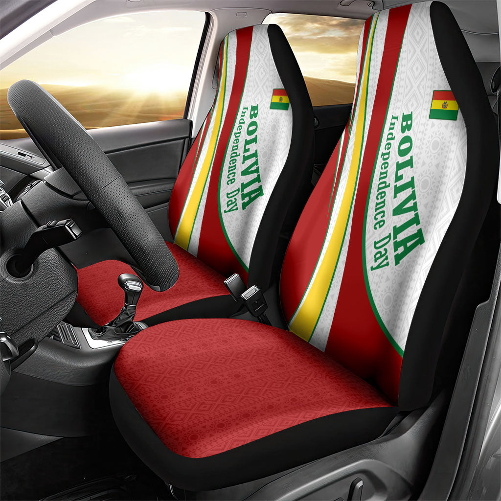 Bolivia Independence Day Map Flag Car Seat Cover Freedom Heritage National Coat Of Arms Accents