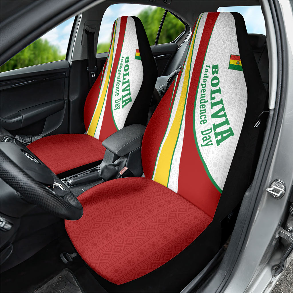 Bolivia Independence Day Map Flag Car Seat Cover Freedom Heritage National Coat Of Arms Accents