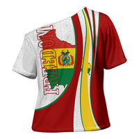 Bolivia Independence Day Map Flag Cross Shoulder Shirt Freedom Heritage National Coat Of Arms Accents
