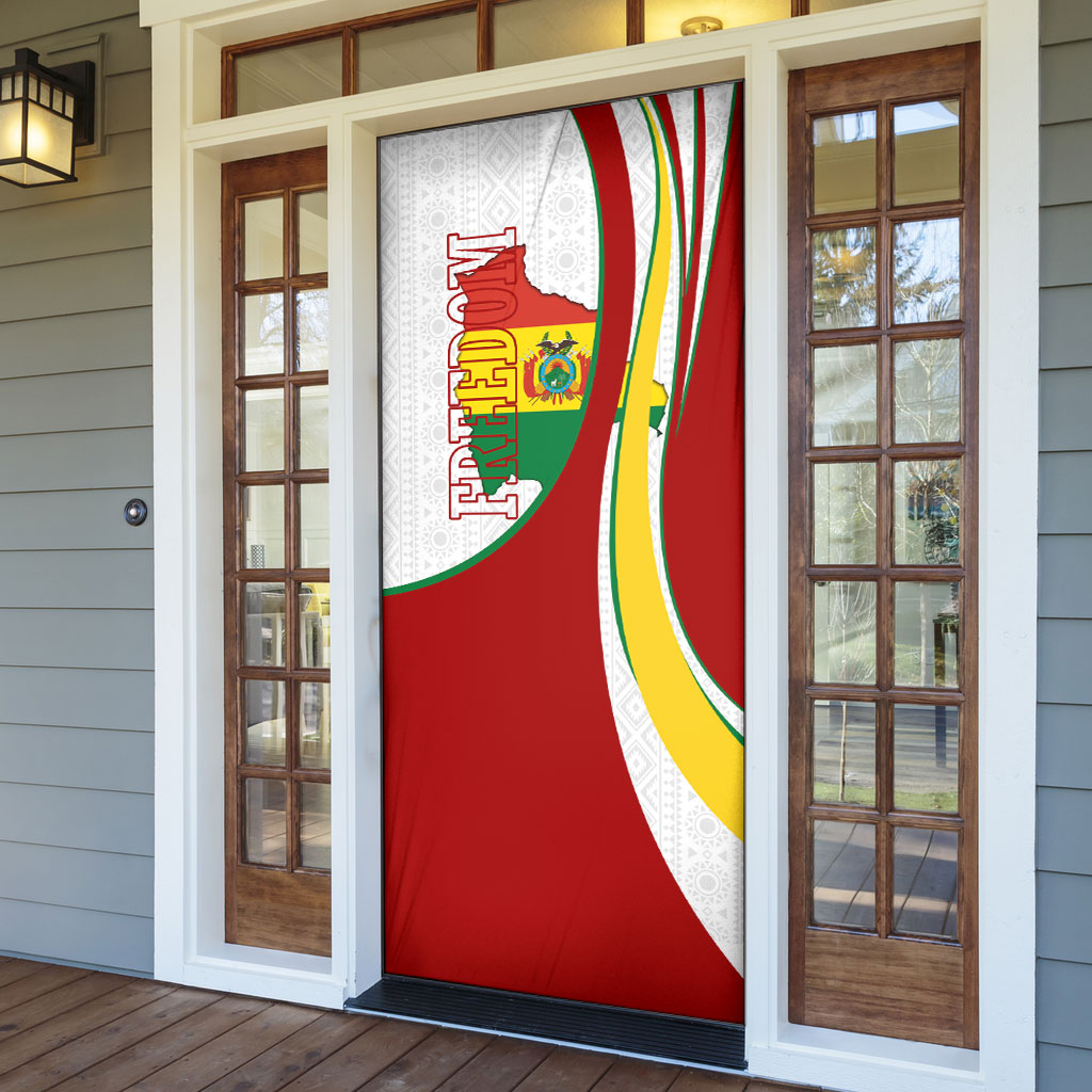 Bolivia Independence Day Map Flag Door Cover Freedom Heritage National Coat Of Arms Accents