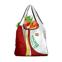 Bolivia Independence Day Map Flag Grocery Bag Freedom Heritage National Coat Of Arms Accents