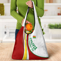 Bolivia Independence Day Map Flag Grocery Bag Freedom Heritage National Coat Of Arms Accents