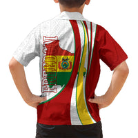 Bolivia Independence Day Map Flag Hawaiian Shirt Freedom Heritage National Coat Of Arms Accents