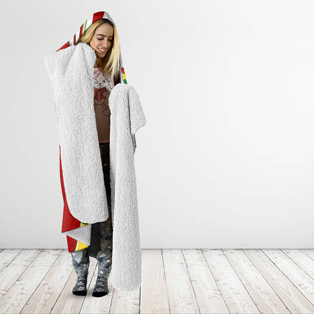 Bolivia Independence Day Map Flag Hooded Blanket Freedom Heritage National Coat Of Arms Accents