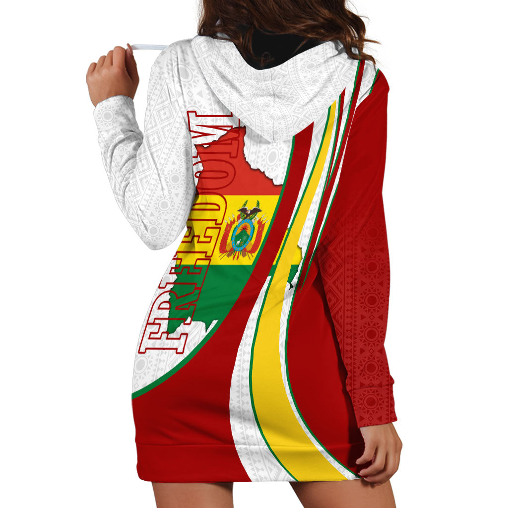 Bolivia Independence Day Map Flag Hoodie Dress Freedom Heritage National Coat Of Arms Accents