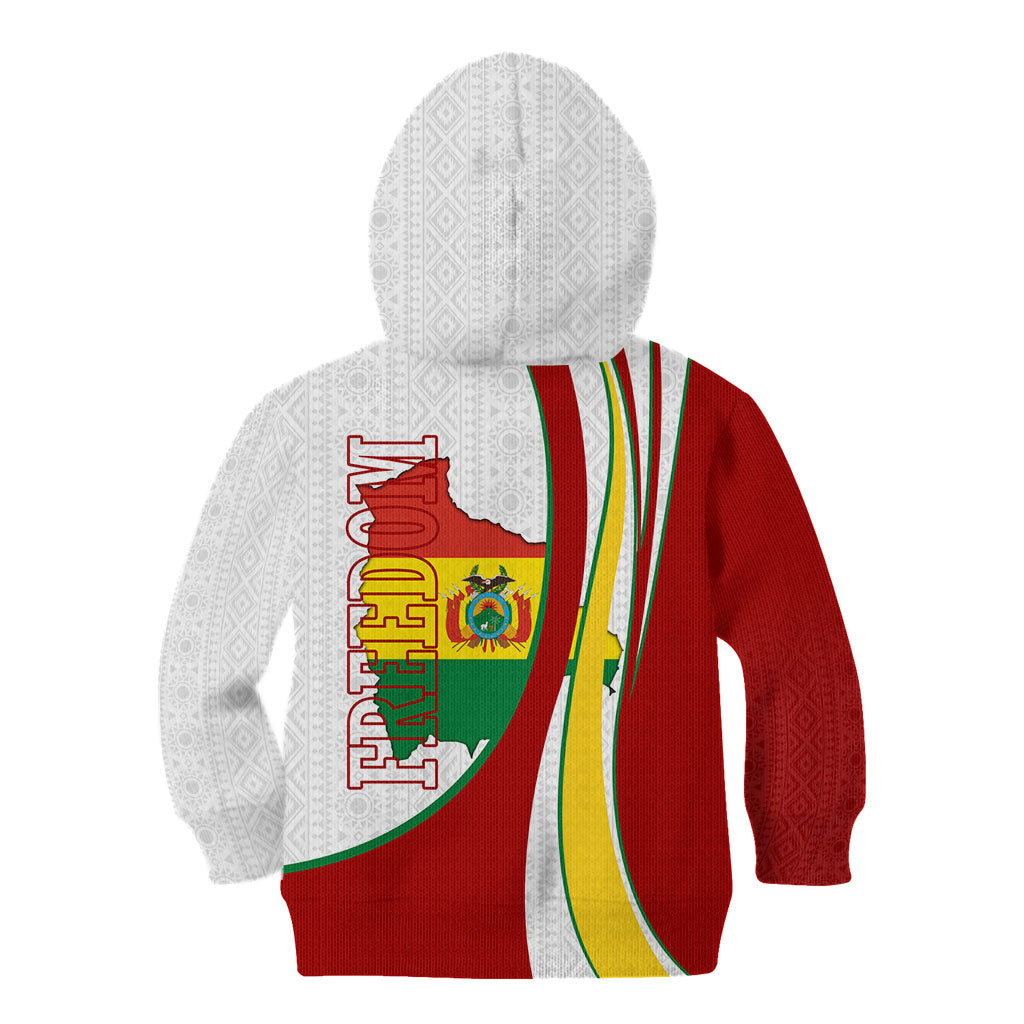 Bolivia Independence Day Map Flag Kid Hoodie Freedom Heritage National Coat Of Arms Accents