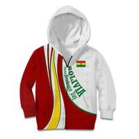 Bolivia Independence Day Map Flag Kid Hoodie Freedom Heritage National Coat Of Arms Accents