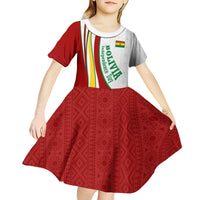 Bolivia Independence Day Map Flag Kid Short Sleeve Dress Freedom Heritage National Coat Of Arms Accents