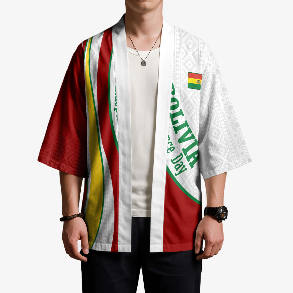 Bolivia Independence Day Map Flag Kimono Freedom Heritage National Coat Of Arms Accents