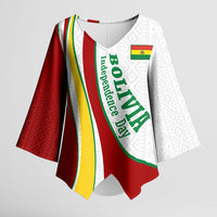 Bolivia Independence Day Map Flag Kimono Sleeve Blouse Freedom Heritage National Coat Of Arms Accents