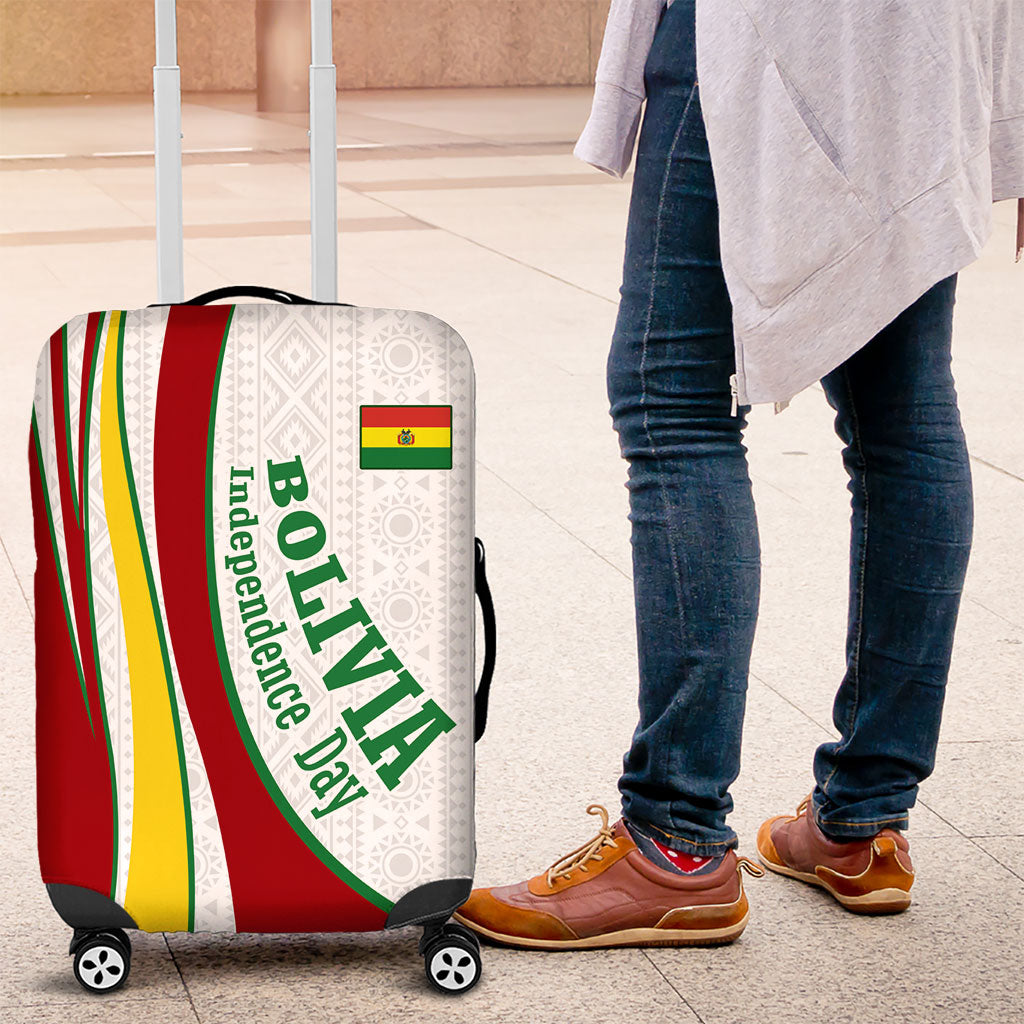 Bolivia Independence Day Map Flag Luggage Cover Freedom Heritage National Coat Of Arms Accents