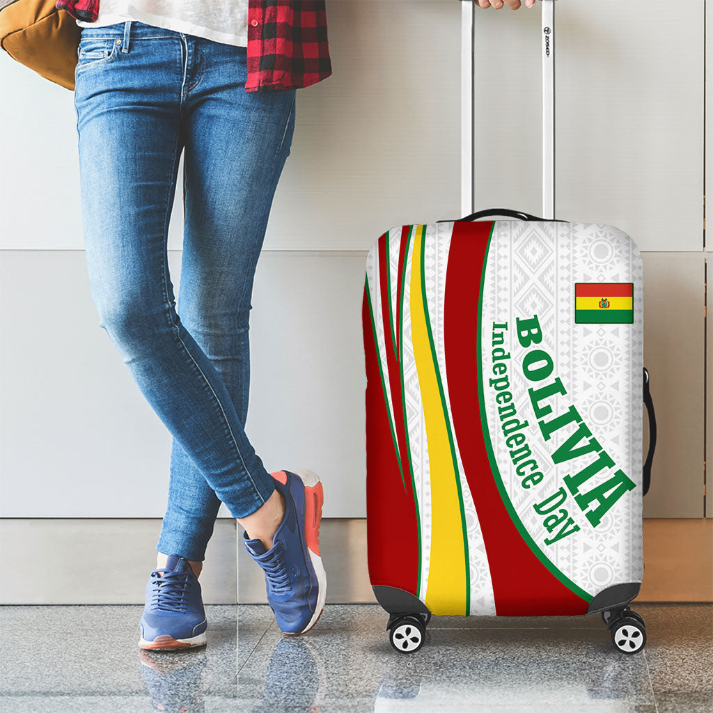 Bolivia Independence Day Map Flag Luggage Cover Freedom Heritage National Coat Of Arms Accents