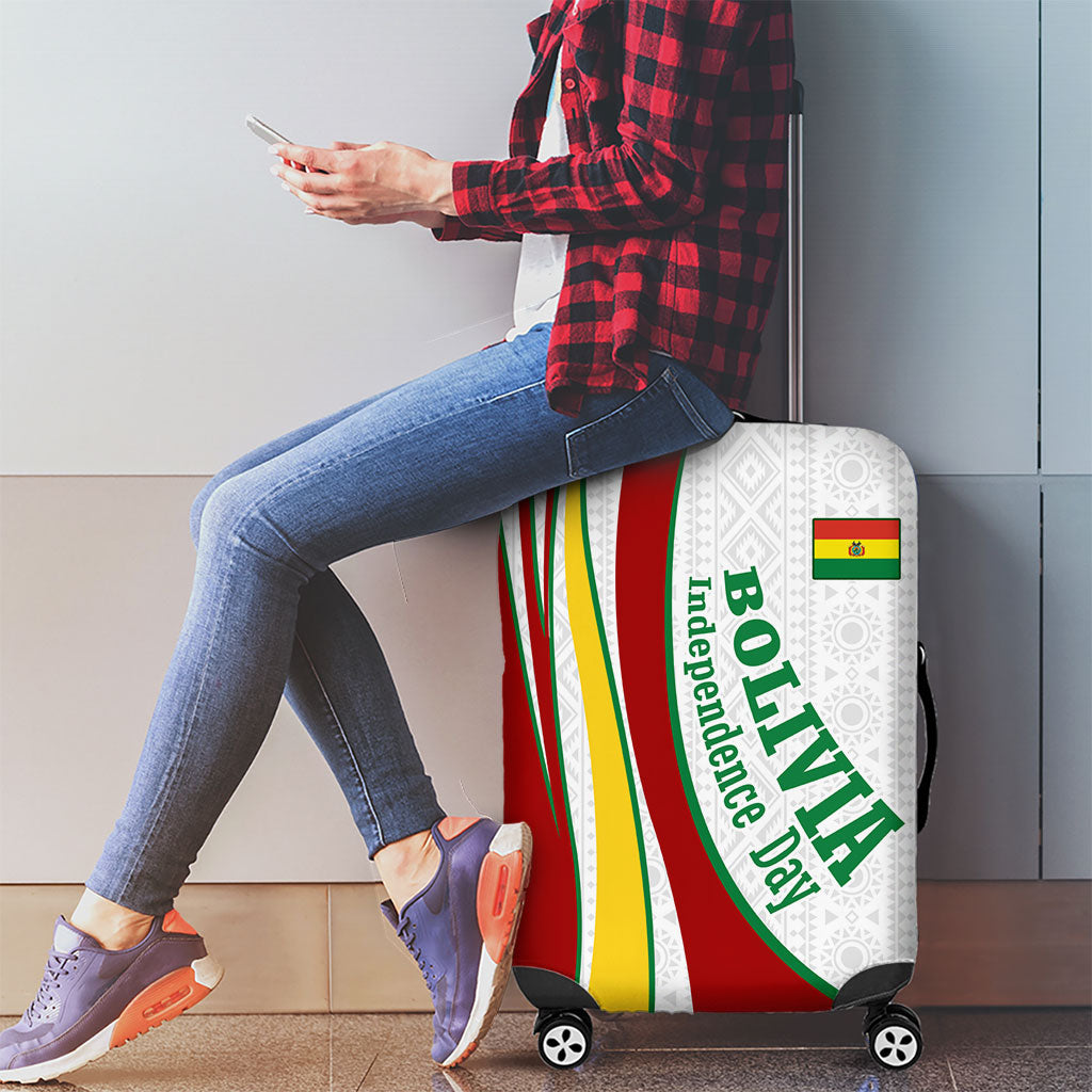 Bolivia Independence Day Map Flag Luggage Cover Freedom Heritage National Coat Of Arms Accents