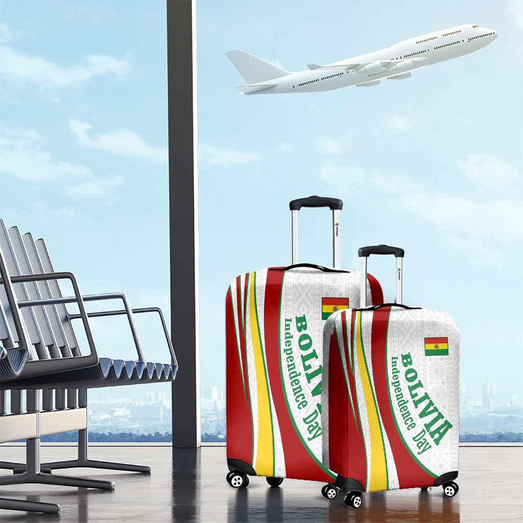 Bolivia Independence Day Map Flag Luggage Cover Freedom Heritage National Coat Of Arms Accents