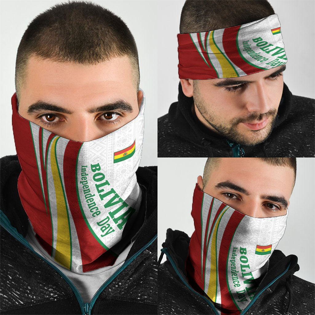 Bolivia Independence Day Map Flag Neck Gaiter Freedom Heritage National Coat Of Arms Accents
