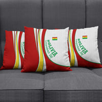 Bolivia Independence Day Map Flag Pillow Cover Freedom Heritage National Coat Of Arms Accents