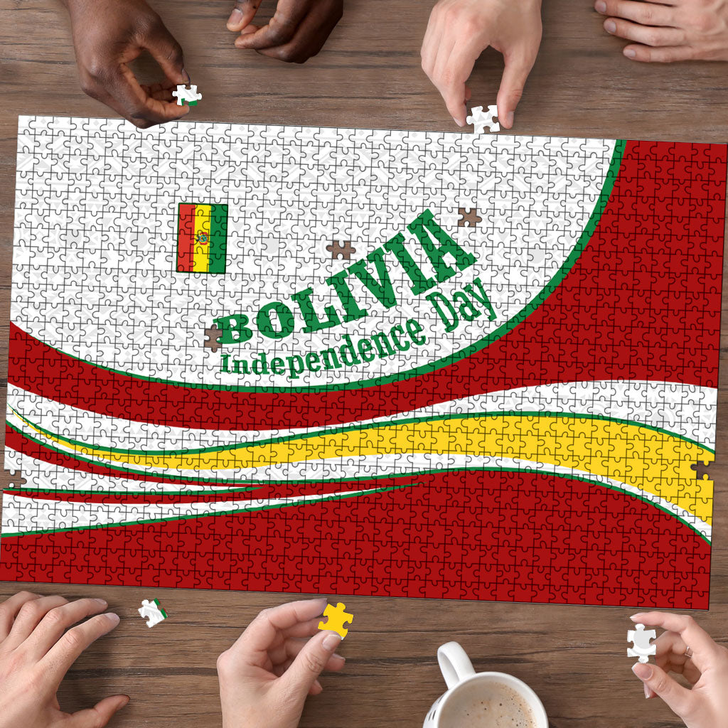 Bolivia Independence Day Map Flag Puzzle Freedom Heritage National Coat Of Arms Accents