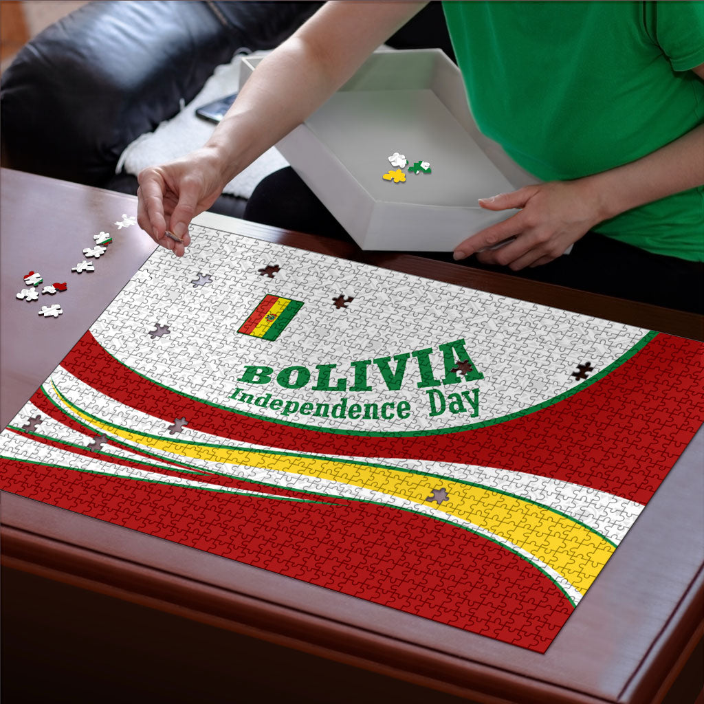 Bolivia Independence Day Map Flag Puzzle Freedom Heritage National Coat Of Arms Accents