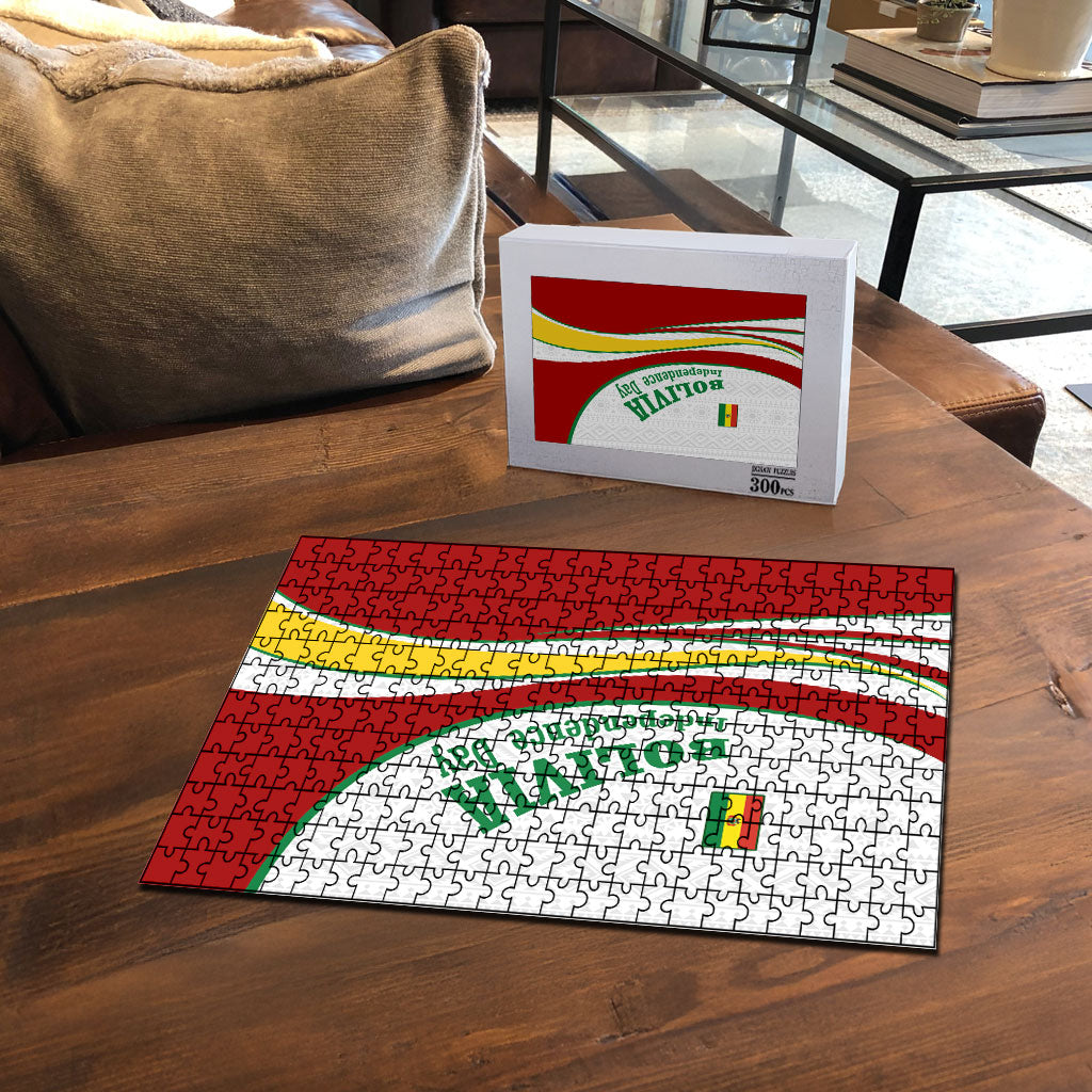 Bolivia Independence Day Map Flag Puzzle Freedom Heritage National Coat Of Arms Accents
