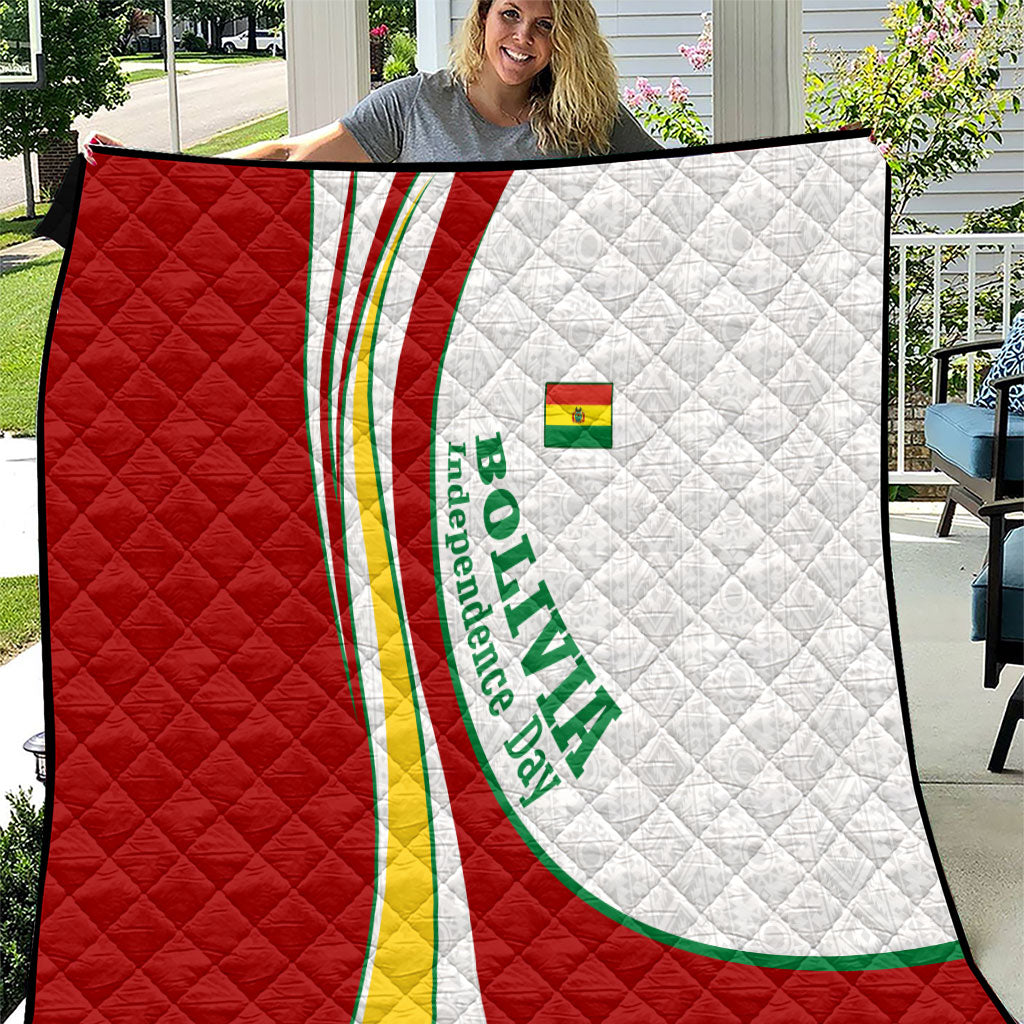 Bolivia Independence Day Map Flag Quilt Freedom Heritage National Coat Of Arms Accents