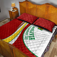 Bolivia Independence Day Map Flag Quilt Bed Set Freedom Heritage National Coat Of Arms Accents