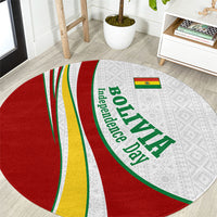 Bolivia Independence Day Map Flag Round Carpet Freedom Heritage National Coat Of Arms Accents