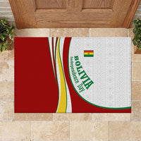 Bolivia Independence Day Map Flag Rubber Doormat Freedom Heritage National Coat Of Arms Accents