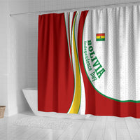 Bolivia Independence Day Map Flag Shower Curtain Freedom Heritage National Coat Of Arms Accents