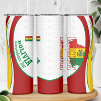 Bolivia Independence Day Map Flag Skinny Tumbler Freedom Heritage National Coat Of Arms Accents