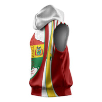 Bolivia Independence Day Map Flag Sleeveless Hoodie Freedom Heritage National Coat Of Arms Accents