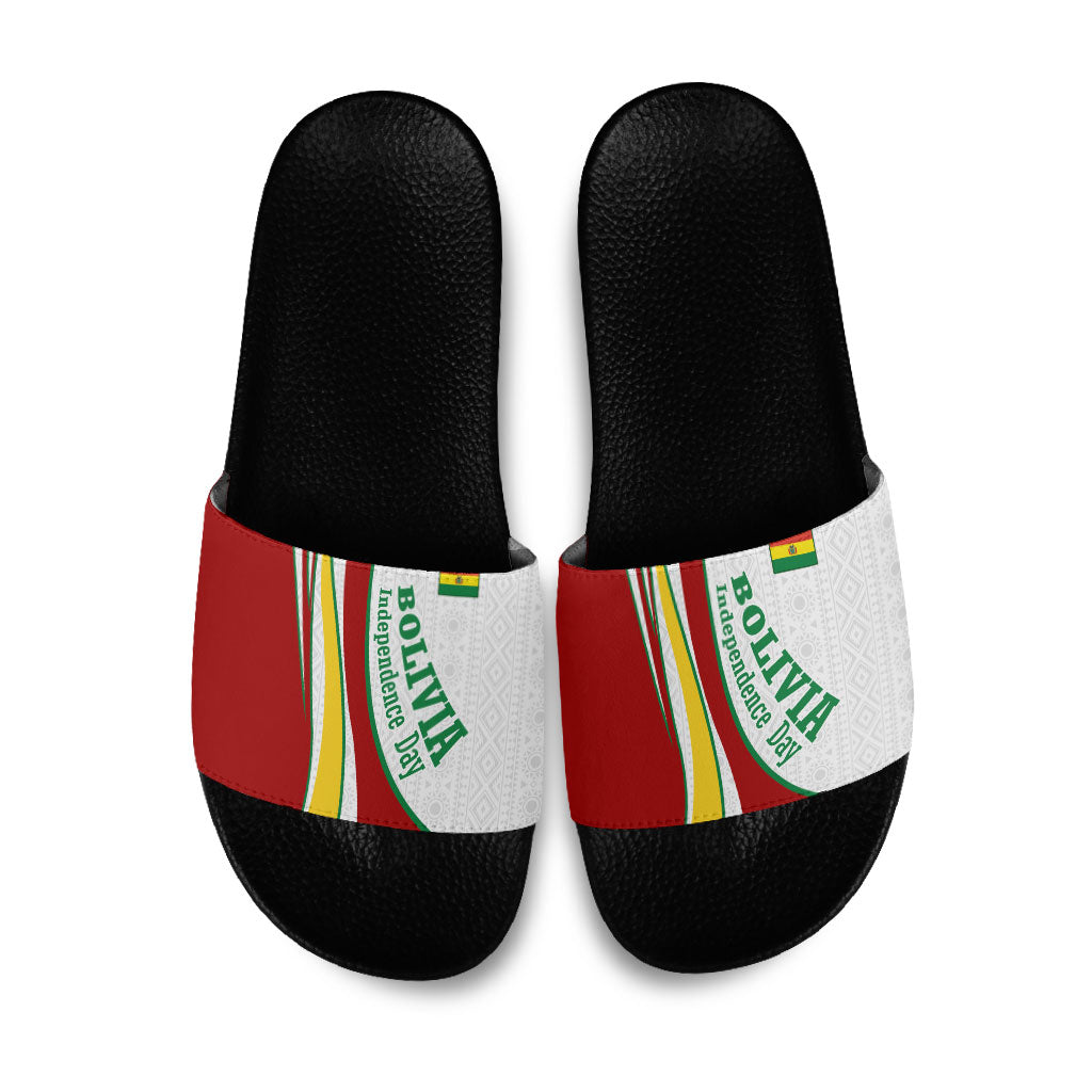 Bolivia Independence Day Map Flag Slide Sandals Freedom Heritage National Coat Of Arms Accents