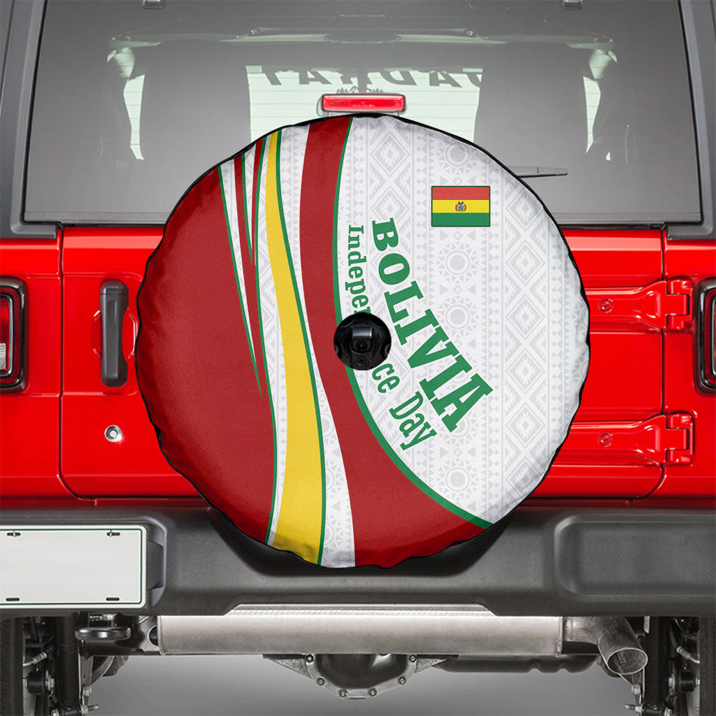 Bolivia Independence Day Map Flag Spare Tire Cover Freedom Heritage National Coat Of Arms Accents